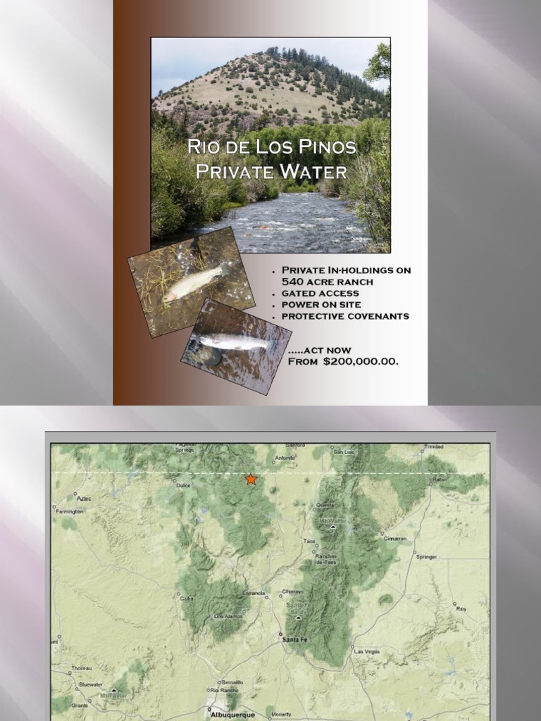 Timberline Ranch Riverfront On The Rio de Los Pinos, New Mexico PDF