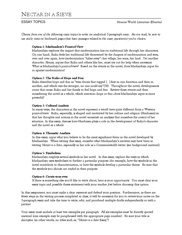 Nectar in a sieve free picture