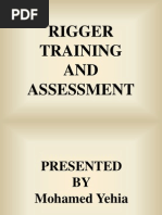 Rigger Training and Assessment