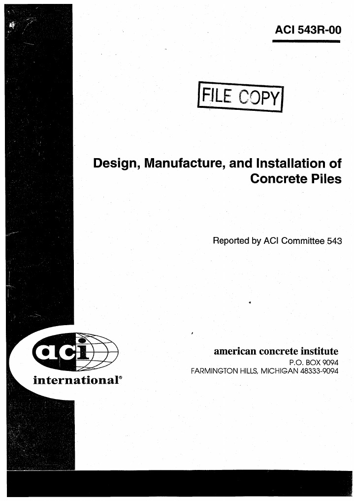 Aci 543-00 PDF | PDF