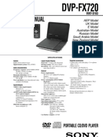 Service Manual: DVP-FX720