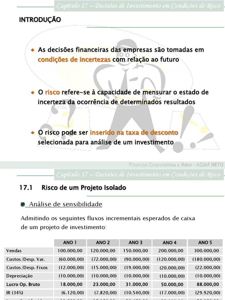 Decisões de Investimento e Risco Financeiro | PDF | Risco | Modelo de ...