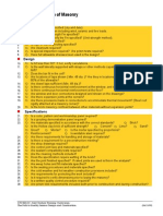 Jobaid2 Checklist For Design of Masonry