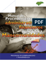 Manual de Procedimientos Administrativos y Financieros de Ma