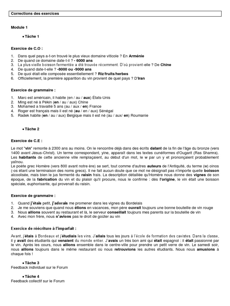 Les Figures De Style Pdf Exercices Corrigés
