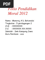 Pendidikan Moral Folio (2012)