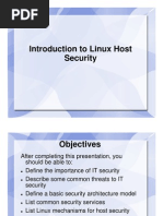 01 Introduction To Linux Host Security