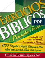 Livro eBook Exercicios Biblicos Em Perguntas e Respostas