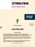 Electrolysis: A Guide For GCSE Students