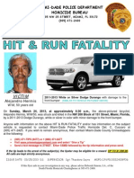 Miami-Dade Police Flyer On Hit-And Run