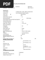 Design Calculations For 20 KL