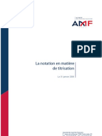 La Notation en Matiere de Titrisation