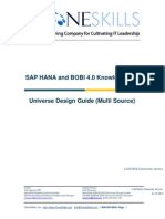 SAP HANA and BOBI 4 0 Universe Design Guide Multi Source V2