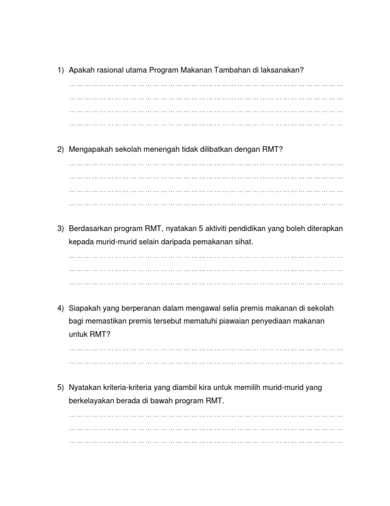 Soalan RMT | PDF