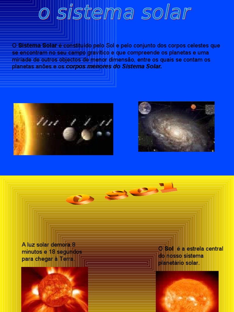 O Sistema Solar Visto Por Alunos de 3ºano - EB1 de Jardim | PDF ...