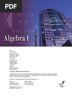 Bellwork Algebra I