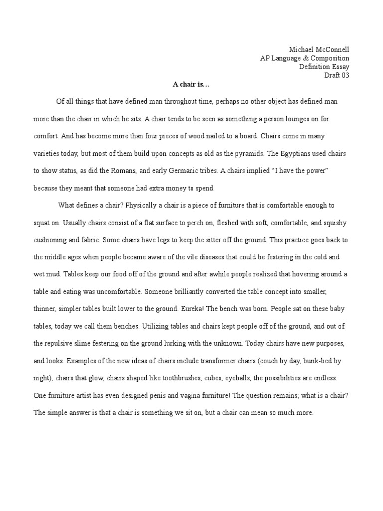 Chair Essay PDF Throne Chair
