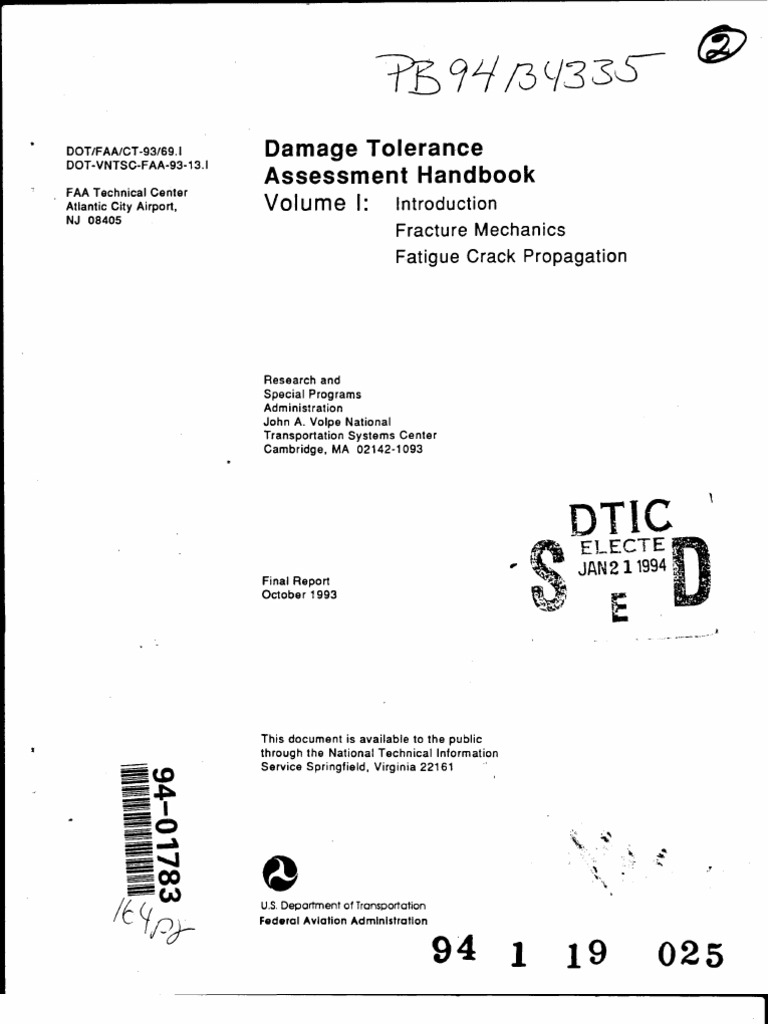 Damage Tolerance Assessment Handbook | PDF | Fracture Mechanics ...