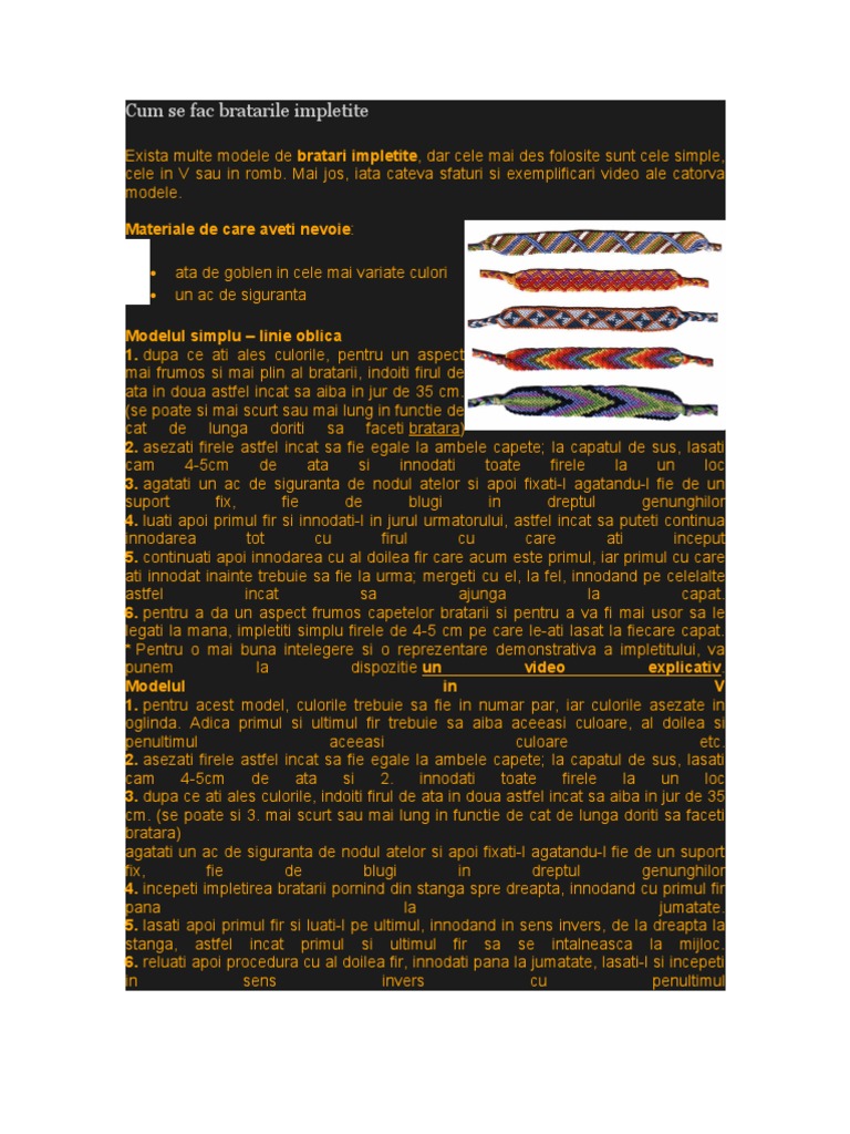 Bratari Impletite | PDF