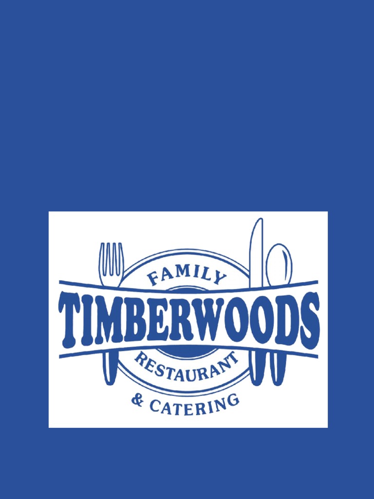 Timberwoods Family Restaurant and Catering's Menu PDF Hamburgers