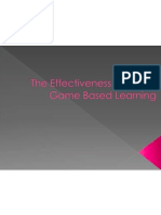 The Effectiveness of Digital Game Based Learning