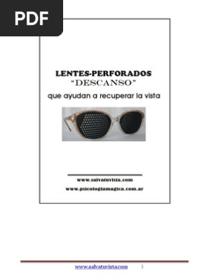 Lentes perforados sale