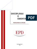Disciplinas-e-ementas - Curso de Direito Epd