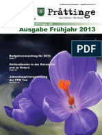 Tuxer Prattinge - Ausgabe Frühjahr 2013
