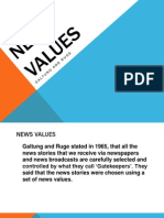 News Values Galtung and Ruge