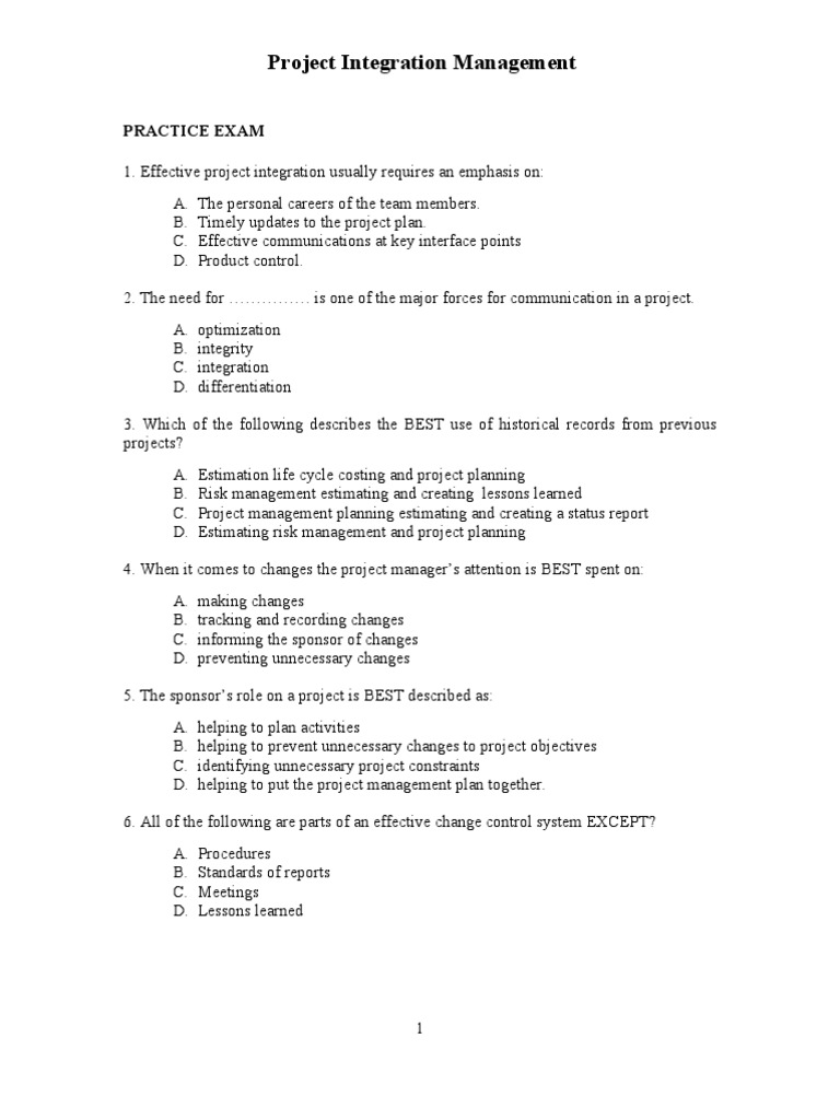 Chap 04 Integration-Management | PDF | Project Management | Business