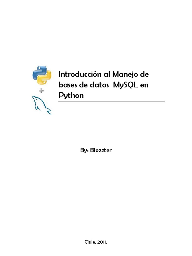 Manejo de MySQL en Python: Guía Básica | PDF | Programa de computadora ...