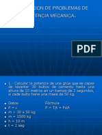 Aprendizaje de Problemas de Potencia Mecanica