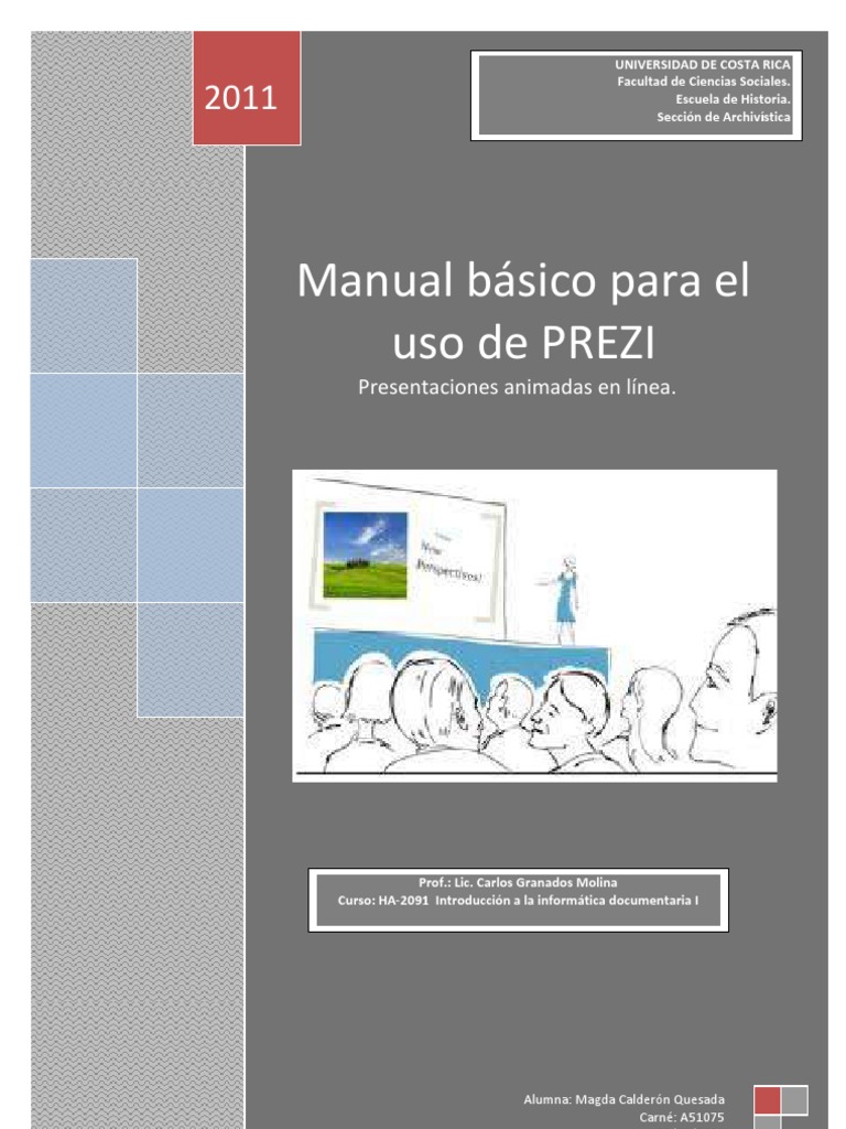 Manual básico de uso de PREZI | PDF | Point and Click | Correo electrónico