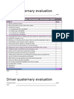 Driver KPI