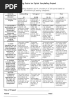 digital storytelling rubric 1