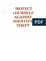 Protect Yourself Against Identity Theft