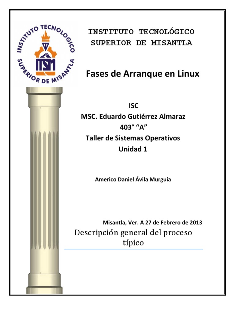 Fases del Arranque en Linux | PDF | Kernel (sistema operativo) | Arranque