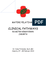 Clinical Pathways RS Mitra Kemayoran Jakarta 27-28 Februari 2013