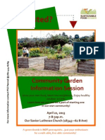 Sustainable Food Edmonton - Community Garden Info Session