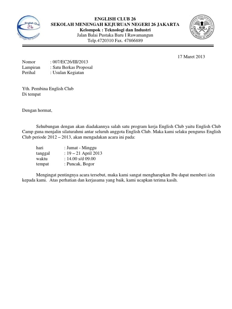 Proposal English Camp