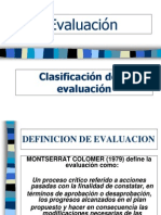 1 Tipos de Evaluacion