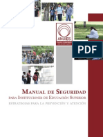 Manual de Seguridad en La Educacion Superior Mexico