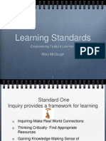 Learning Standards: Empowering Today'S Learners Mary Mcgough