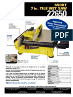 QEP Tile Wet Saw Manual