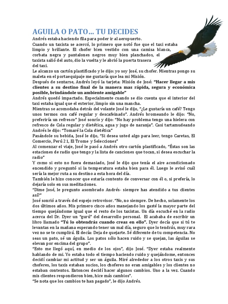 Aguila o Pato Tu Decides | PDF | Taxi | Ocio