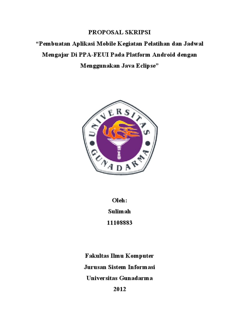 Proposal Skripsi Gunadarma