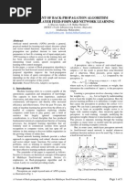 Multi Layer Feed-Forward Network Learning