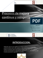 Procesos de Mejora Continua y Reingeniería