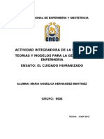 Actividad Integradora-Ensayo Del Cuidado Humano Unidad 1-Hernandez