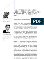 Press Freedom, New Media and Political Communication in Malay